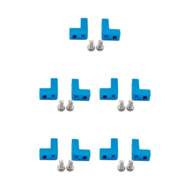 maskred Improve Handling And Performance With Servo Base For ECX 1/12 RC RGT 136100 Compatible With ECX 1/12 Rc RGT 136100 blue 5Set
