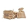 thumbnail image 3 of Mandala Crafts Burlap Bags with Drawstring - 4X5 Inches Small Drawstring Pouch Set - Bulk Rustic Linen Burlap Drawstring Bags for Burlap Gift Bags Wedding Party Coffee Candy Favor Bags 20 PCs, 3 of 4