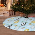 thumbnail image 6 of Rateoe Cartoon Cat Print Christmas Tree Skirt 30" for Xmas Holiday New Year Party Circle Tree Mat Ornaments Decoration, 6 of 7