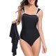 thumbnail image 3 of Augper Women's Sexy Solid Color Swimwear Two-piece Slim Swimsuit Bikini Straped Swimsuits, 3 of 5