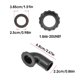 thumbnail image 4 of Mantenga el buceo Zapatos de acero inoxidable Spring Strap Gear Clip Piezas de chorro con hebilla rápida Hebilla Suministros Suministros Straps Diver Gadgets Red S Kearding OD002514-09B, 4 of 7