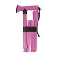 thumbnail image 3 of HealthSmart Colorful Walking Stick for Men and Women, Fashionable Comfort Grip Folding Walking Canes and Sticks with Soft Gel-like Handle, Collapsible Walking Stick, Adjustable, Pink, 3 of 3