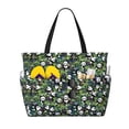 thumbnail image 1 of Fotbe Fun Panda Playing With Bamboo Leaves Bolsa de Viaje para Playa - Resistente al Agua, Bolsa Tote de Gran Capacidad y Ligera con 7 Bolsillos para Mujeres y Hombres, 1 of 7