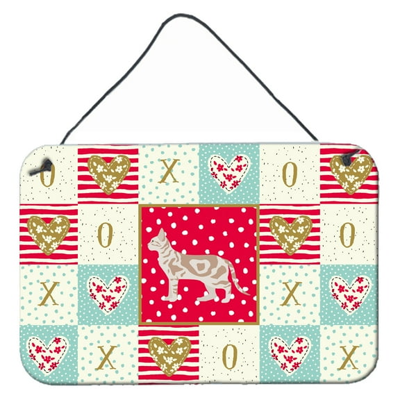 Carolines Treasures CK5715DS812 Sokoke 2 Cat Love Wall or Door Hanging Prints 8x12 multicolor