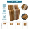 thumbnail image 6 of Farmhouse Yellow Brown Table Runner - 90 Inch Long Vintage Wooden Striped Cotton and Linen Blended Dress Scarves Farmhouse Table Runner for Kitchen Dining, Coffee Table, 13" x 90", 6 of 8