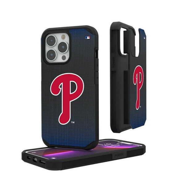 Philadelphia Phillies Linen Logo iPhone Rugged Case