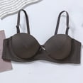 thumbnail image 2 of Feancey Full Coverage Plus Size Bras for Women High Support Underwire Bras Adjustable Straps Push Up Bra Solid Color Casual Everyday Bralettes Dark Gray 42C, 2 of 7