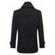 thumbnail image 3 of Mens Coats Regular Fit Wool Trench Coat Thick Winter Peacoats Mid-length Military JacketsXL, 3 of 5