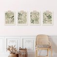 thumbnail image 2 of PixonSign Adhesive Wall Art Green Leaves Variety Posters, Set of 4 Nature Wilderness Renaissance Botanical Illustrations Wall Decor, Floral Canvas Prints for Home Decor - 12"x16", 2 of 5