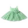 thumbnail image 1 of POINTERTECK Bébé Fille Tulle Robe Enfants Sans Manches Parti Tutu Prom Perle A-line Princesse Robes, 1 of 9