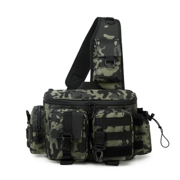 Yuarrent Bolso bandolera grande con zonificación científica, riñonera multiusos, bolso de hombro para hombre Ropa Deportiva, Zapatos camuflaje