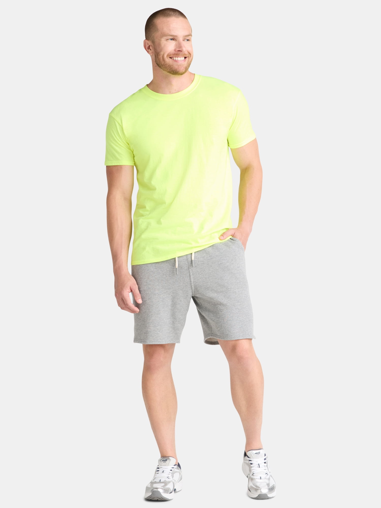 Athletic Works Men's and Big Men's Cotton Active Tee, 4-Pack, Sizes XS-5XL