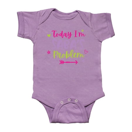 

Inktastic Child Funny Today Im Sabas Problem Gift Baby Girl Bodysuit