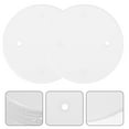 thumbnail image 2 of 50pcs White Ceiling Blank-up Cover Flat Round Blank Plate Octagon Box Electrical Box Cover Plates In Ceilings Or Walls For Oversize Box Openings Or Drywall, 2 of 9