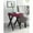 Black+Burgundy, variant on Swivel Extension Top, Rustic Oak Look - Enhances Contemporary Decor