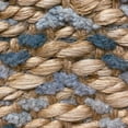 thumbnail image 4 of Ox Bay Natalia 7'9" x 9'9" Brown/Gray Chevron Striped Braided Jute Indoor Area Rug, 4 of 4