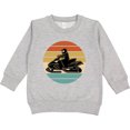 thumbnail image 2 of Inktastic Snowmobile Retro Sunset Toddler Sweatshirt, 2 of 4