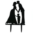 thumbnail image 1 of Wedding Cake Toppers Rustic Wedding Cake Toppers Bride Groom Wedding Cake Toppers Son Marriage Anniversary Cake Topper, 1 of 3