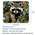 thumbnail image 5 of Raccoon 8.3x9.8 Inch Square Gaming Mouse Pad with Non-Slip Rubber Bottom, Printed Desk Mat for Office and Gaming, 5 of 6