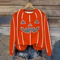 thumbnail image 5 of yoeyez Womens Oversized Sweatshirts Fleece Halloween Crewneck Sweatshirt Comfy Fall Warm Fashion Pullover Tops White,S, 5 of 7