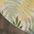 thumbnail image 4 of Nourison Aloha Indoor/Outdoor Green Multicolor 5'3" x Round Area Rug (5 Round), 4 of 9