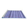 thumbnail image 2 of Ahgly Company Machine Washable Indoor Rectangle Abstract Blue Modern Area Rugs, 4' x 6', 2 of 4