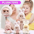 thumbnail image 6 of Plush Rabbit Stuffed Animal Toy With Soft Fluffy Texture, Cute Bow And Bell Details For Enhanced Playfulness, Safe Non-Toxic Materials For Safe Interaction With Big Kids And, 6 of 6