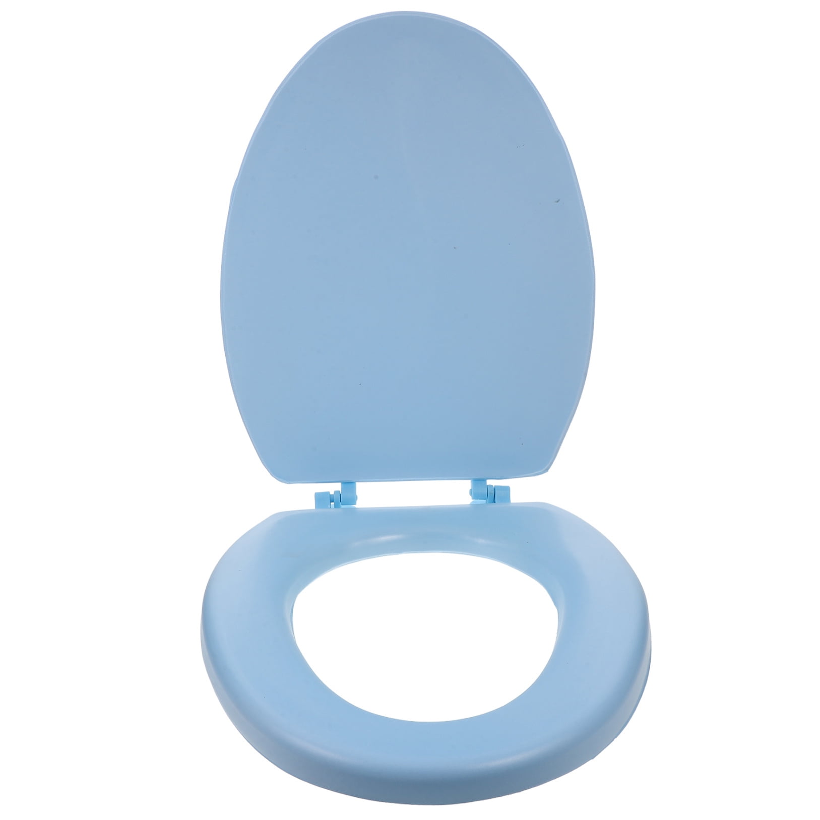 FUTUREORYY 1Set Blue Soft Foam Padded Toilet Seat Lid for Bathroom Comfort Elongated Shape
