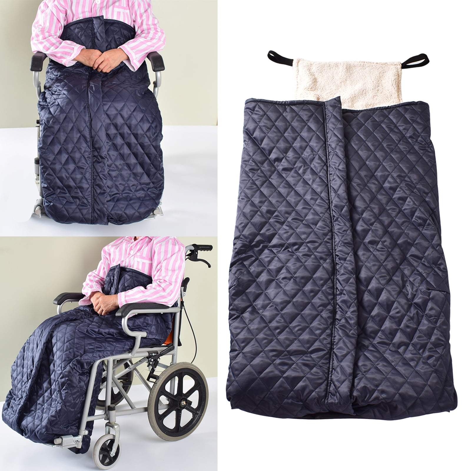 Winter Wheelchair Blanket for Adult, Thick Cashmere Waterproof NonSlip