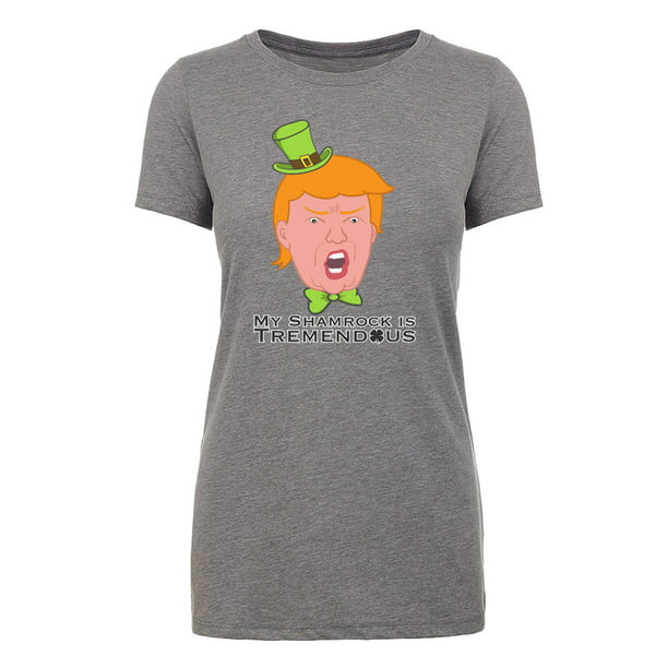Funny Trump T-shirts, St Patrick's Donald Trump Leprechaun Shirt - - Walmart.com