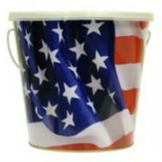 TIKI Brand USA American Flag Citronella Candle Bucket 1 - 16oz