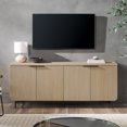 thumbnail image 3 of Miekor Furniture Modern Fluted-Door Minimalist Storage Sideboard – Coastal Oak / Black B5A4406, 3 of 4