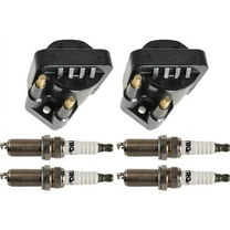 Ignition Coil and Spark Plug Kit 6 Piece - Compatible with 2000 - 2002 Saturn SL2 2001