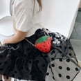 thumbnail image 3 of Cute Strawberry Crossbody Bags Simple Coin Bag Lovely Strawberry Shaped Shoulder Bag, 3 of 7