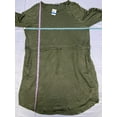 thumbnail image 2 of MSRP $48 Jamie & Layla Petite French Terry Shirt Tail Dress Green Size XL Petite, 2 of 3