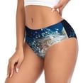 thumbnail image 2 of Fotbe White Jellyfish Dansing in the Ocean Calzones Estampados para Mujer – Ropa Interior de Algodón, Cómoda, Suave y Elástica-3X-Large, 2 of 6