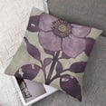 thumbnail image 7 of Decorative Pillow Cover  Light Purple Flower Décor Solid Pillowcases Tulip Rose Floral WatercolorAccent for Porch Outside Bench, 7 of 7