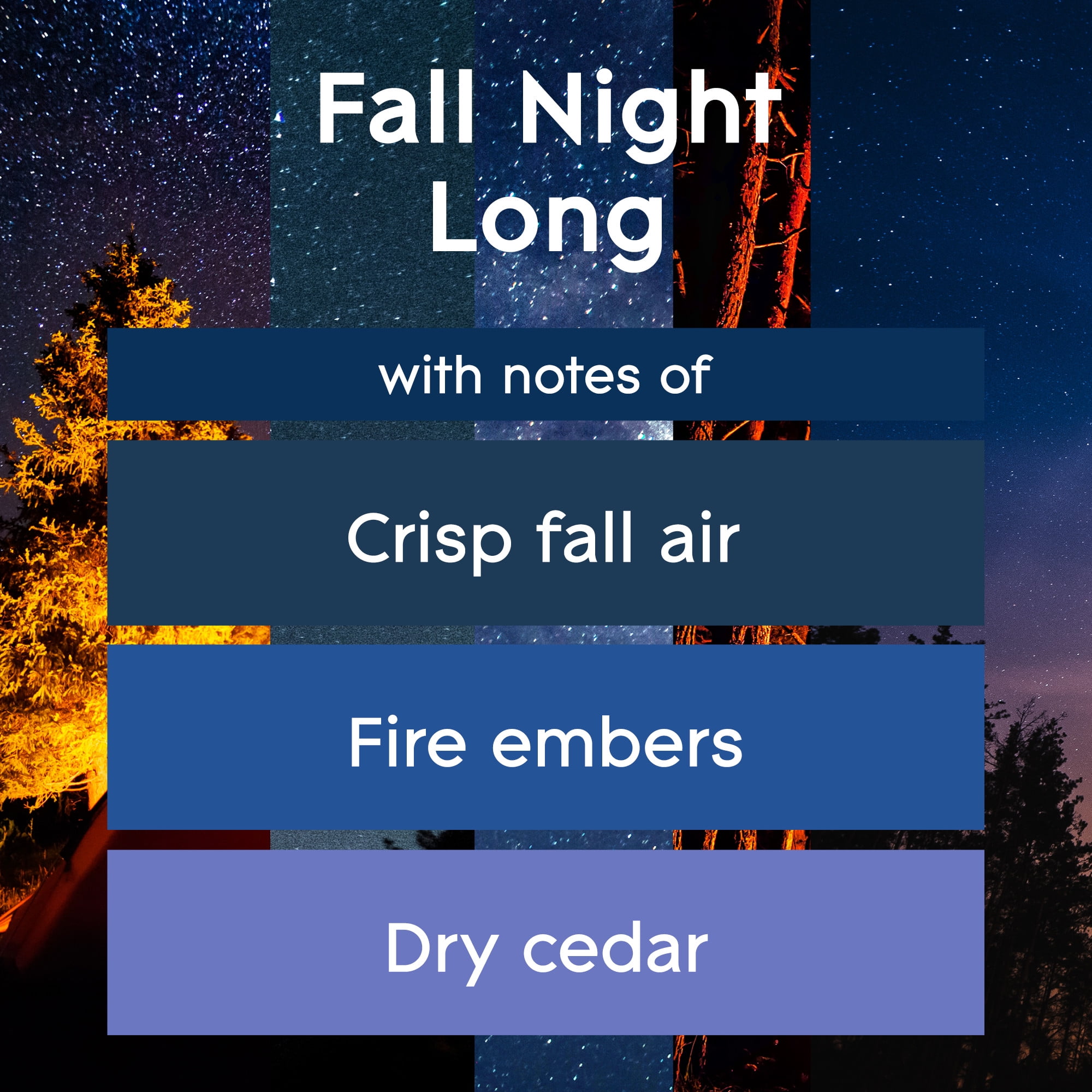 (4 pack) Glade Air Freshener Spray, Fall Night Long, Fragrance Infused with Essential Oils, 8.3 oz