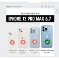 Shockproof Clear Design for iPhone 13 Pro Max Case, Certified 6.6ft