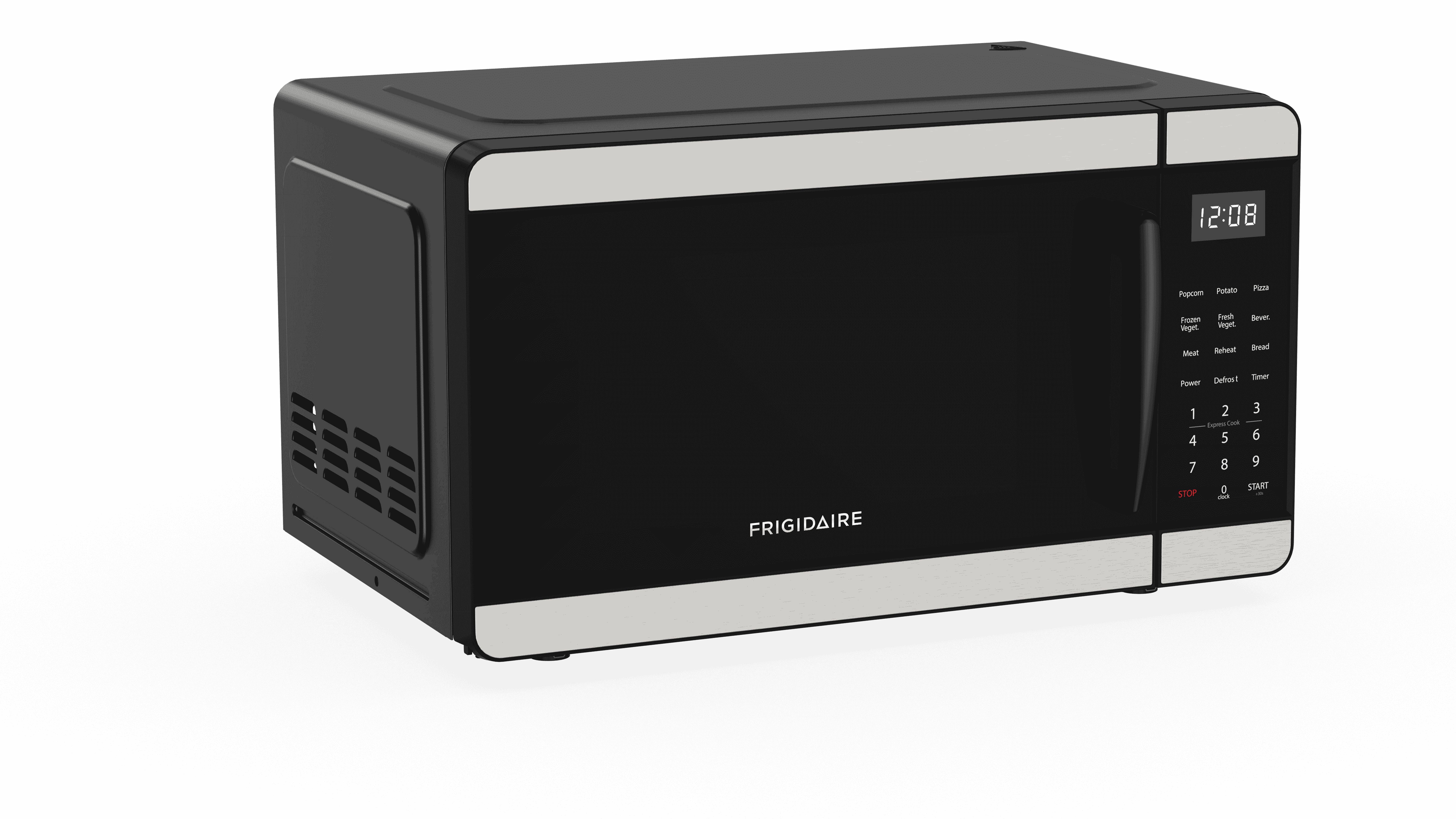 Frigidaire 0.7 Cu. ft. Countertop Microwave Oven, 700 Watt Power, 10 Power Levels, Stainless Steel