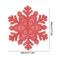 thumbnail image 3 of OEFNTAC Christmas Decor Placemats Round Snowflake Easy To Clean Wipeable Stain-resistants Heat-resistants Table Placemats for Family Gathering and Holiday Christmas Kitchen Decor, 3 of 6