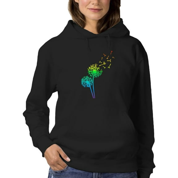 Dandelion Hoodie Women -GoatDeals Designs, Female Medium