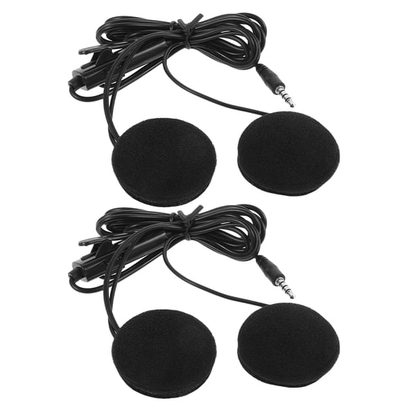 Raindrops 2Pcs Motorcycle Headset with Microphone Black High Sound Quality for Riding Communication