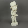 thumbnail image 5 of 3 Piece Alice in Wonderland, White Rabbit & Mad Hatter Antiqued White Solid Cement Statue Set, 5 of 5