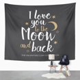 thumbnail image 2 of REFRED I Love You to The Moon and Back Romantic Wall Art Hanging Tapestry Home Decor for Living Room Bedroom Dorm 51x60 inch, 2 of 2