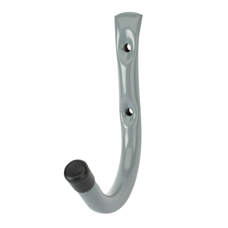 Hyper Tough 6 in. Wall Mounted Garage Utility J Hook Gray Walmart