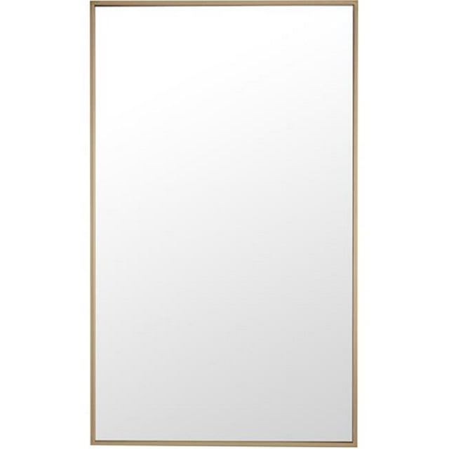Elegant Lighting MR4075BR 24 in. Eternity Metal Frame Rectangle Mirror, Brass