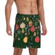 thumbnail image 2 of Balery Christmas Pantalones cortos de pijama de punto de algodón para hombre con cinturilla y bolsillos-Medium, 2 of 6