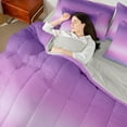 thumbnail image 4 of Homewish Watercolor Tie Dye 7pcs Bedding Comforter Set For Female Men Adults,Abstract Ombre Queen Bedding Sets Super Cozy,Gradient Vintage Aesthetic Queen Sheet Sets,Luxury Bedroom Decor,Reversible, 4 of 8