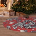 thumbnail image 6 of Yiaed Dragons2 Print Christmas Tree Skirt , Tree SkirtsTree Mat for Christmas Winter Holiday Indoor Decorations-48", 6 of 7